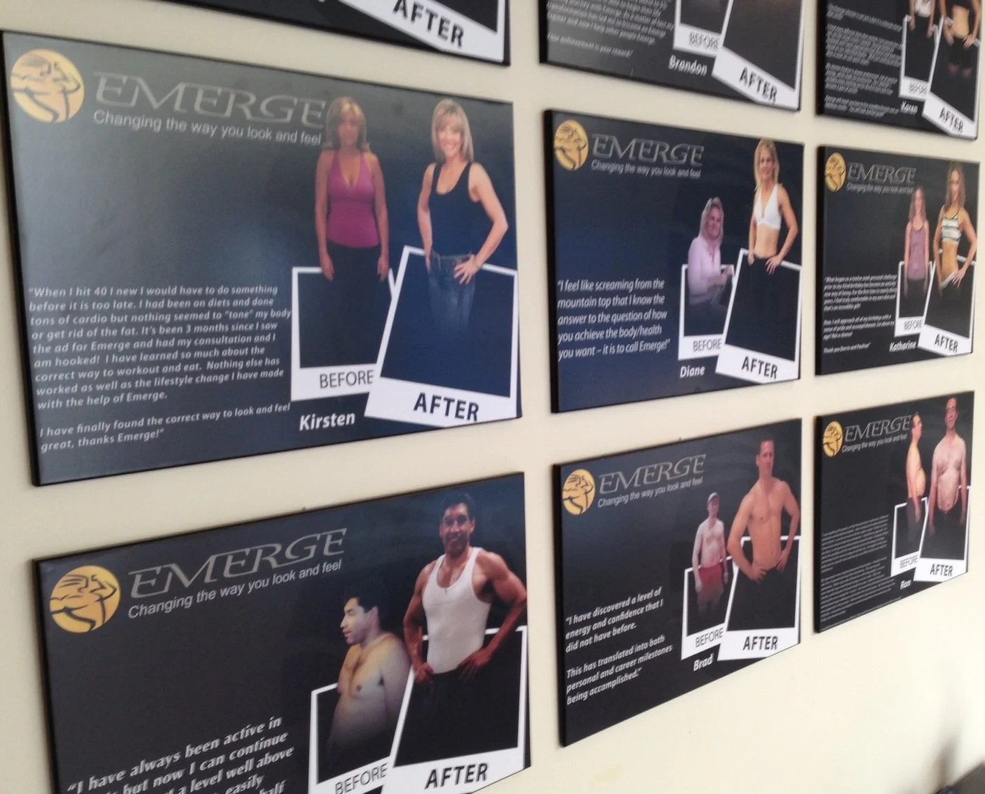 Oh and the testimonials and before and after posters of a few of his clients.... well those helped too.