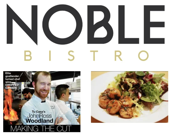 Chef JohnRoss is the chef and co owner at Noble Bistro located in beautiful downtown Oakville f