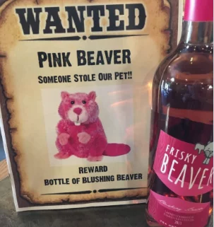 Frisky Beaver Wanted Poster
