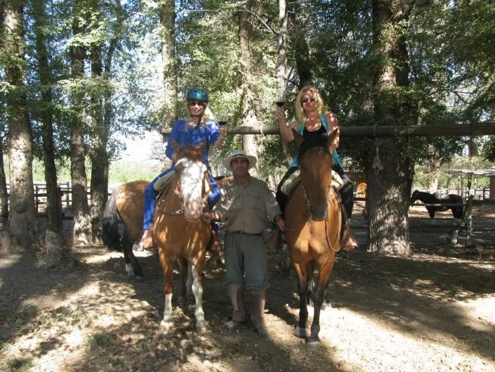 Horseback riding among the vineyards, Bodegas Salentein, Argentina. The Wine Ladies TV Horseback riding among the vineyards, Bodegas Salentein, Argentina. The Wine Ladies TV