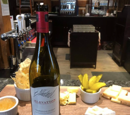 Delicious wine and cheese tasting