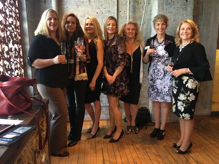 WomeninWineVintagesMay5th,2018 Amazing structured tasting and luncheon at George Restaurant, Toronto. The women in wine. Left to right: Megan Schofield, Robert Monday, Vitalie Taittinger, Champagne Taittinger, Georgia, Jennifer Whether, Master Sommelier, Susanne, Louise Engel, Featherstone Estate Winery and Susana Balboa, Susana Balboa Wines.