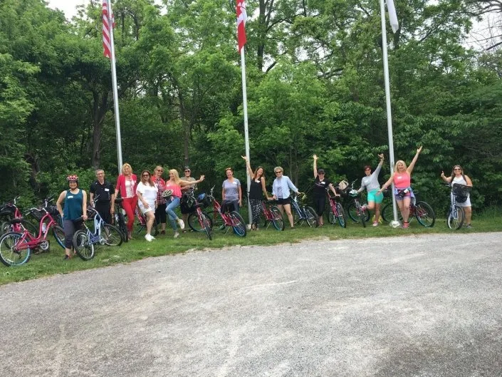 Grape Escape Wine Tours Good looking cycle group! All present and accounted for!! Off to Inniskillin next Grape Escape Wine Tours