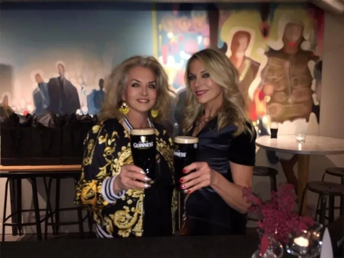 ChefClodaghMcKennaTheWineladiesGuinness The Wine Ladies enjoy a change of pace with a beautiful glass of Guinness. Ireland's no 1 export! Cheers!