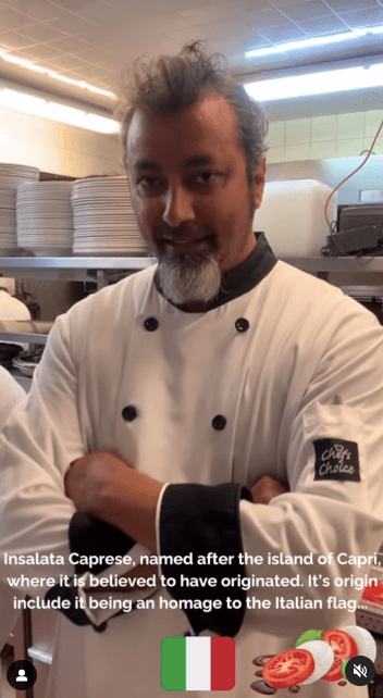 Chef Mark D'Souza at Michael's Back Door